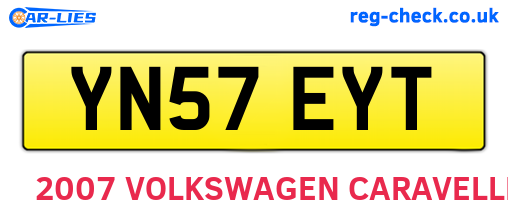 YN57EYT are the vehicle registration plates.