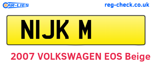 N1JKM are the vehicle registration plates.