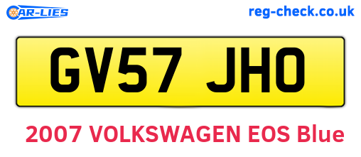GV57JHO are the vehicle registration plates.