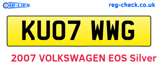 KU07WWG are the vehicle registration plates.