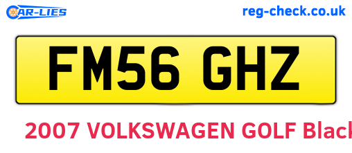FM56GHZ are the vehicle registration plates.
