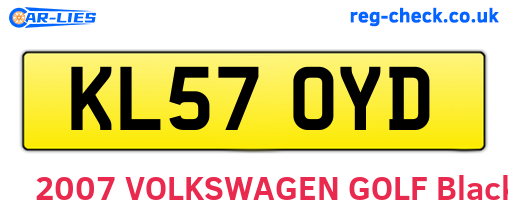 KL57OYD are the vehicle registration plates.