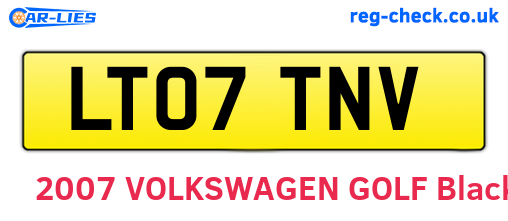 LT07TNV are the vehicle registration plates.