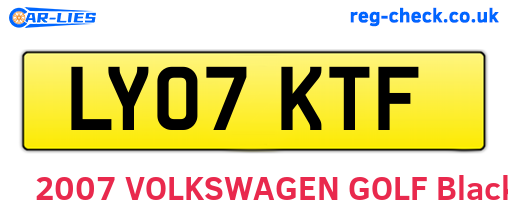 LY07KTF are the vehicle registration plates.