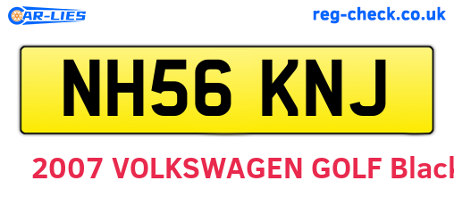 NH56KNJ are the vehicle registration plates.