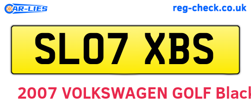 SL07XBS are the vehicle registration plates.
