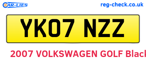 YK07NZZ are the vehicle registration plates.