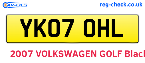 YK07OHL are the vehicle registration plates.