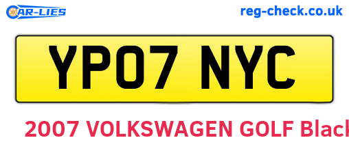 YP07NYC are the vehicle registration plates.