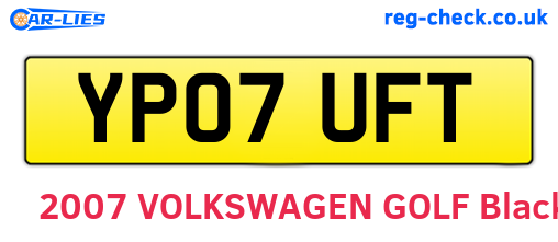 YP07UFT are the vehicle registration plates.