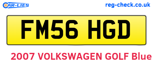 FM56HGD are the vehicle registration plates.