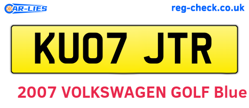 KU07JTR are the vehicle registration plates.