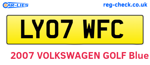 LY07WFC are the vehicle registration plates.