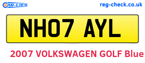 NH07AYL are the vehicle registration plates.