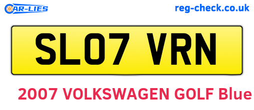 SL07VRN are the vehicle registration plates.