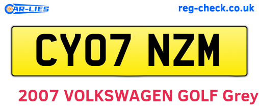 CY07NZM are the vehicle registration plates.