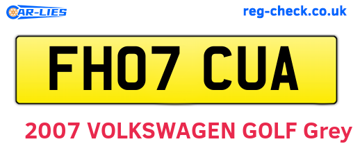 FH07CUA are the vehicle registration plates.