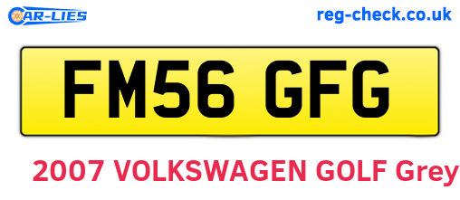 FM56GFG are the vehicle registration plates.