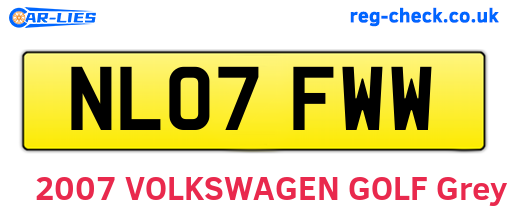 NL07FWW are the vehicle registration plates.