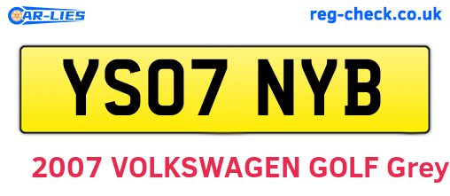 YS07NYB are the vehicle registration plates.