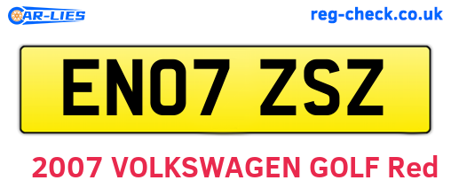 EN07ZSZ are the vehicle registration plates.