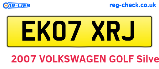 EK07XRJ are the vehicle registration plates.