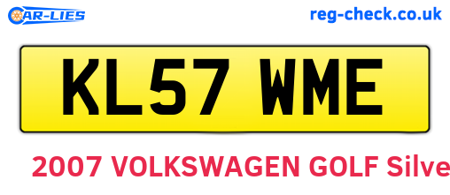 KL57WME are the vehicle registration plates.