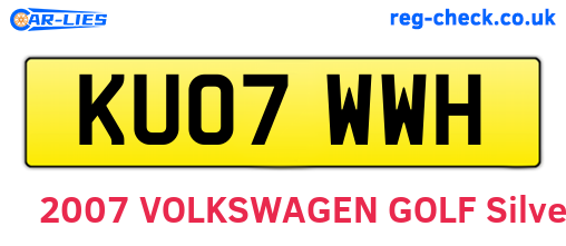 KU07WWH are the vehicle registration plates.