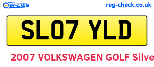 SL07YLD are the vehicle registration plates.