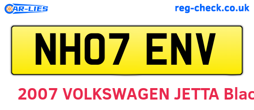 NH07ENV are the vehicle registration plates.