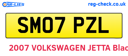 SM07PZL are the vehicle registration plates.