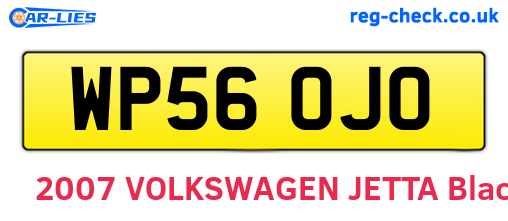 WP56OJO are the vehicle registration plates.