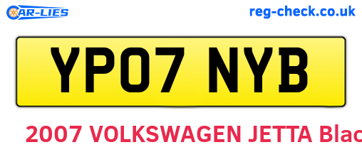 YP07NYB are the vehicle registration plates.