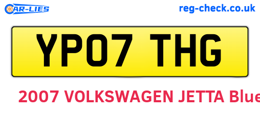 YP07THG are the vehicle registration plates.