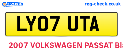 LY07UTA are the vehicle registration plates.
