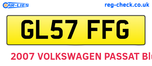 GL57FFG are the vehicle registration plates.