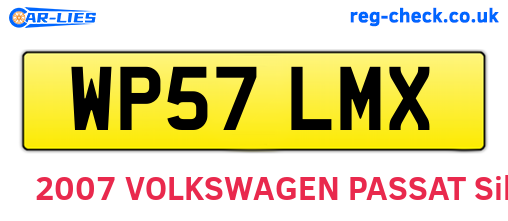 WP57LMX are the vehicle registration plates.