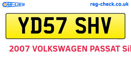 YD57SHV are the vehicle registration plates.