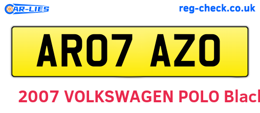 AR07AZO are the vehicle registration plates.
