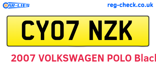 CY07NZK are the vehicle registration plates.