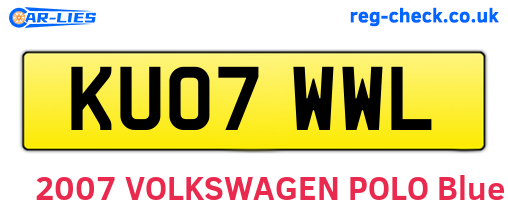 KU07WWL are the vehicle registration plates.