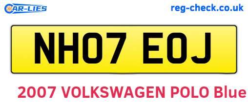 NH07EOJ are the vehicle registration plates.