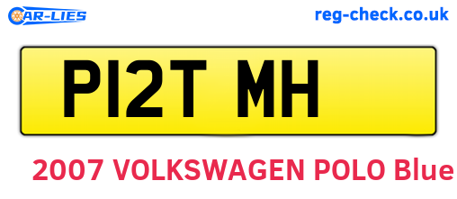 P12TMH are the vehicle registration plates.