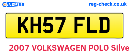KH57FLD are the vehicle registration plates.
