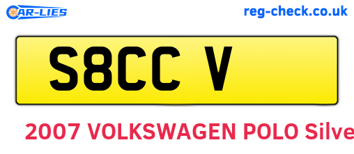 S8CCV are the vehicle registration plates.