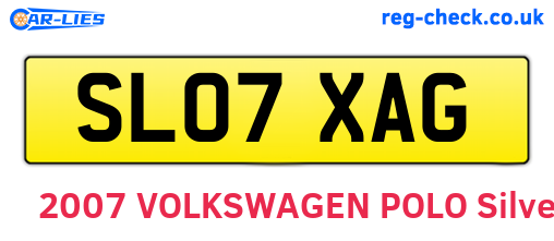 SL07XAG are the vehicle registration plates.