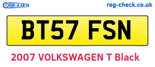BT57FSN are the vehicle registration plates.