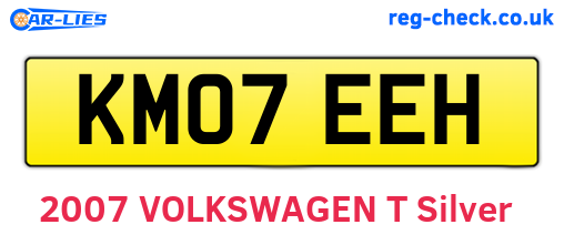 KM07EEH are the vehicle registration plates.