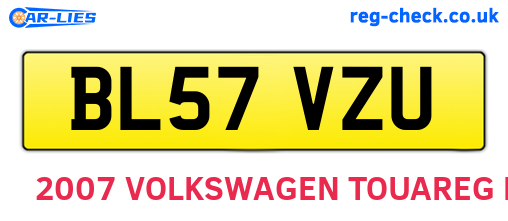 BL57VZU are the vehicle registration plates.