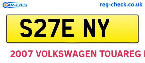S27ENY are the vehicle registration plates.